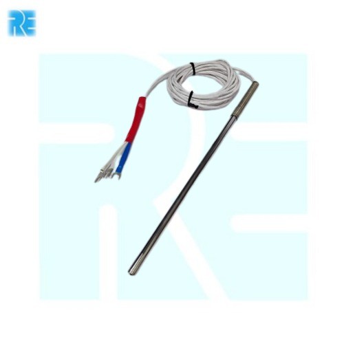 PT100 RTD Sensor Pencil Type Probe 3 Meter 3 Wire Cable Stainless Steel Temperature Sensor (PT100 RTD Sensor) image 1