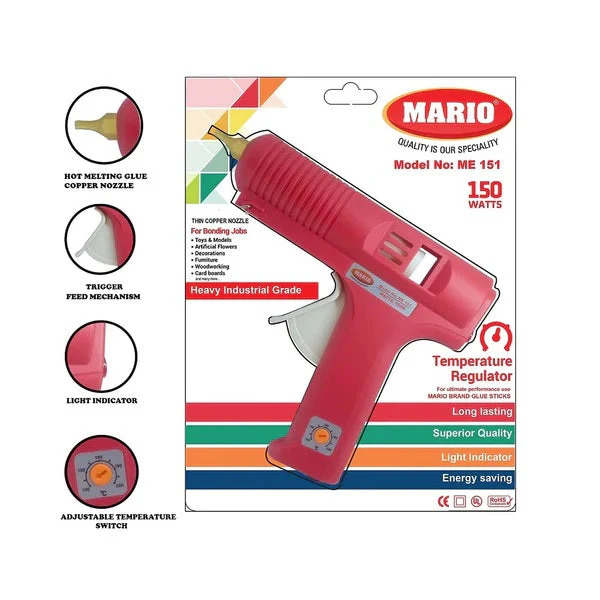 Mario ME-151 150W Professional Hot Melt Glue Gun (Industrial Glue Gun) image 1