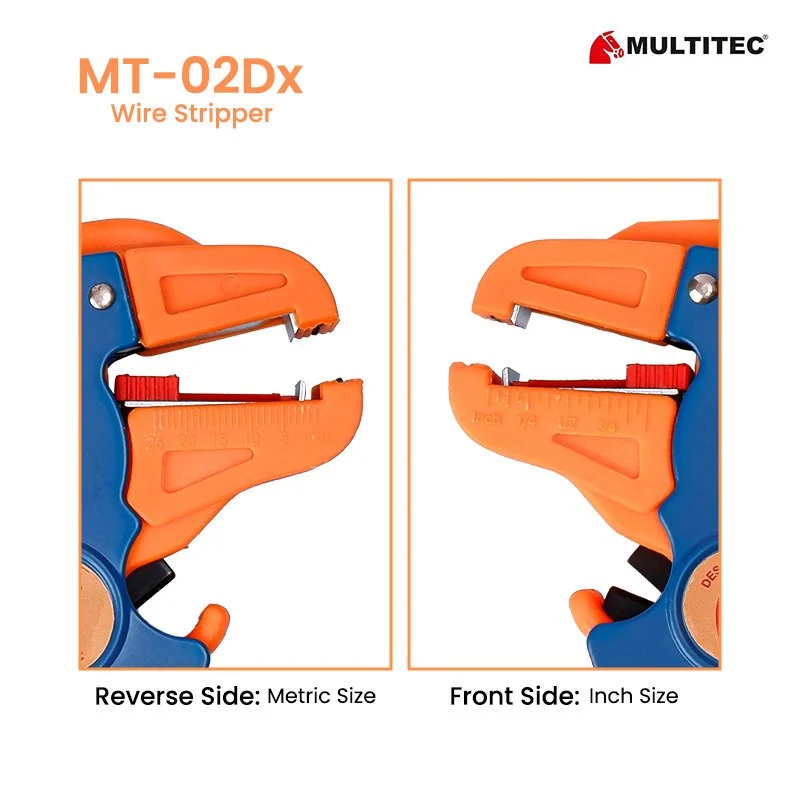 Multitec 02DX Self Adjusting Wire Cutter and Stripper (Automatic Wire Stripping Tool) image 4