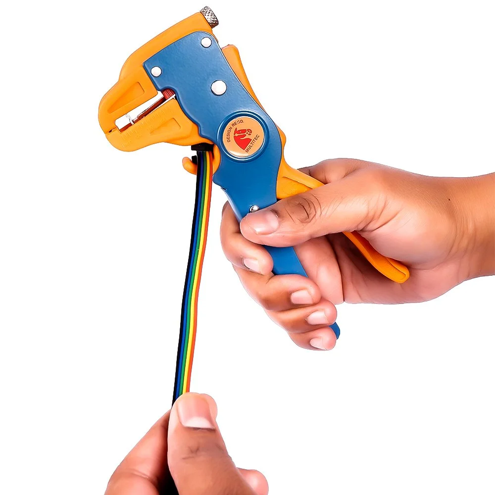 Multitec 02DX Self Adjusting Wire Cutter and Stripper (Automatic Wire Stripping Tool) image 3