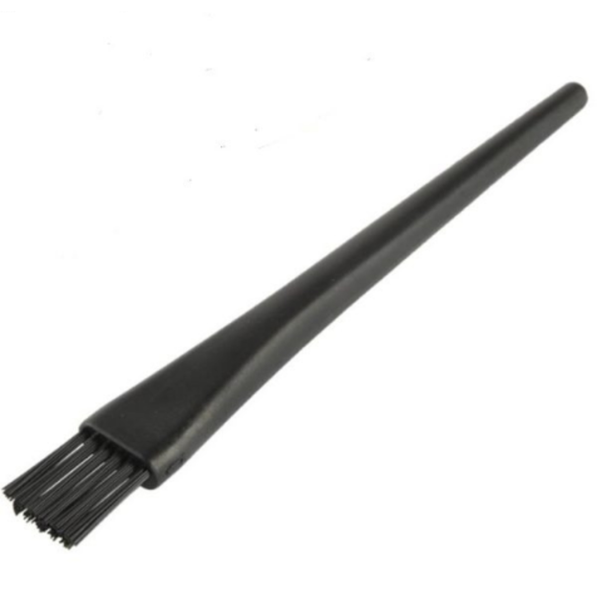 Anti Static Black Round Handle Flat Soft Brush 15 x 145mm (ESD Cleaning Brush) image 1
