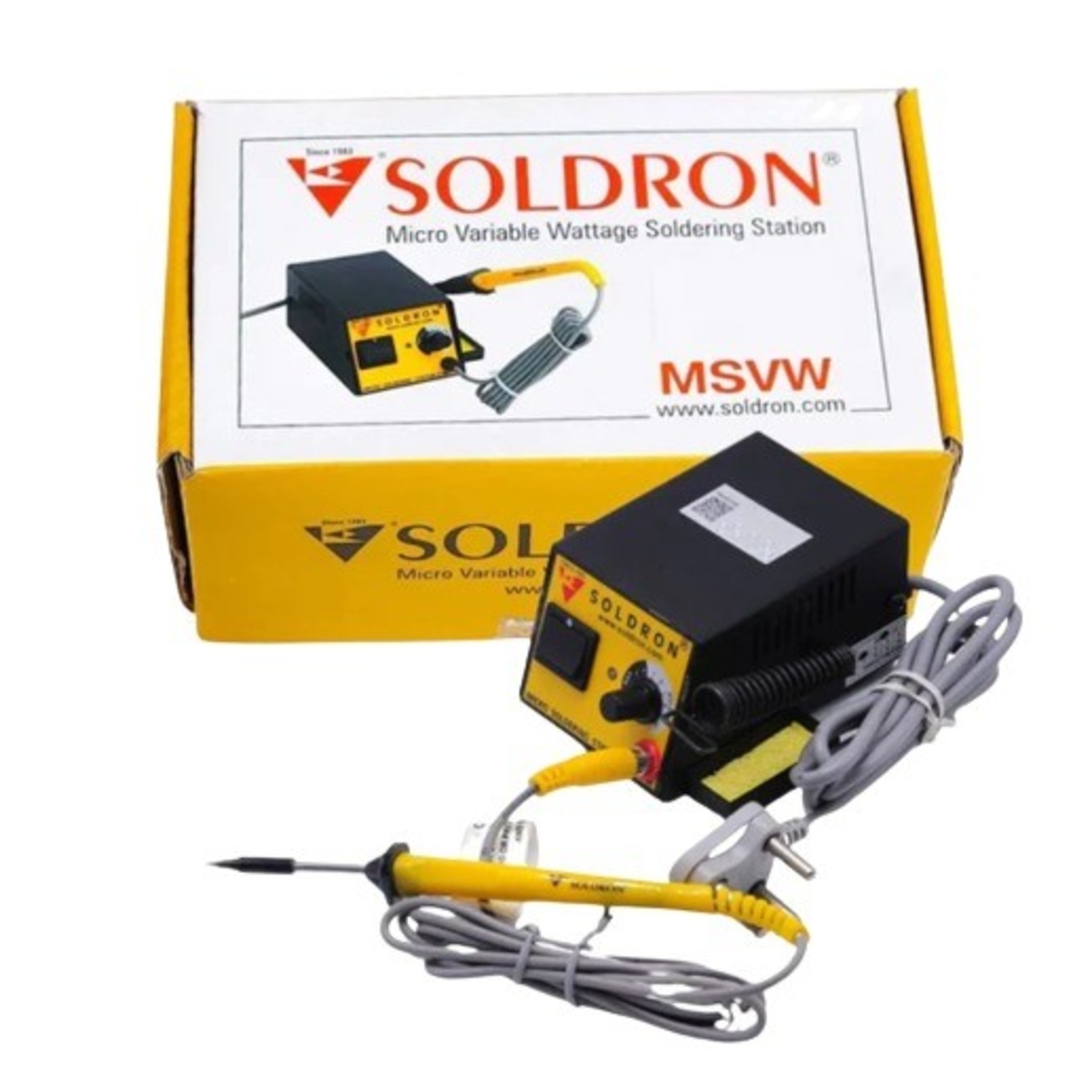Soldron MSVW Variable Wattage Micro Soldering Station 5W to 13W (Adjustable Power Soldering Station) image 1