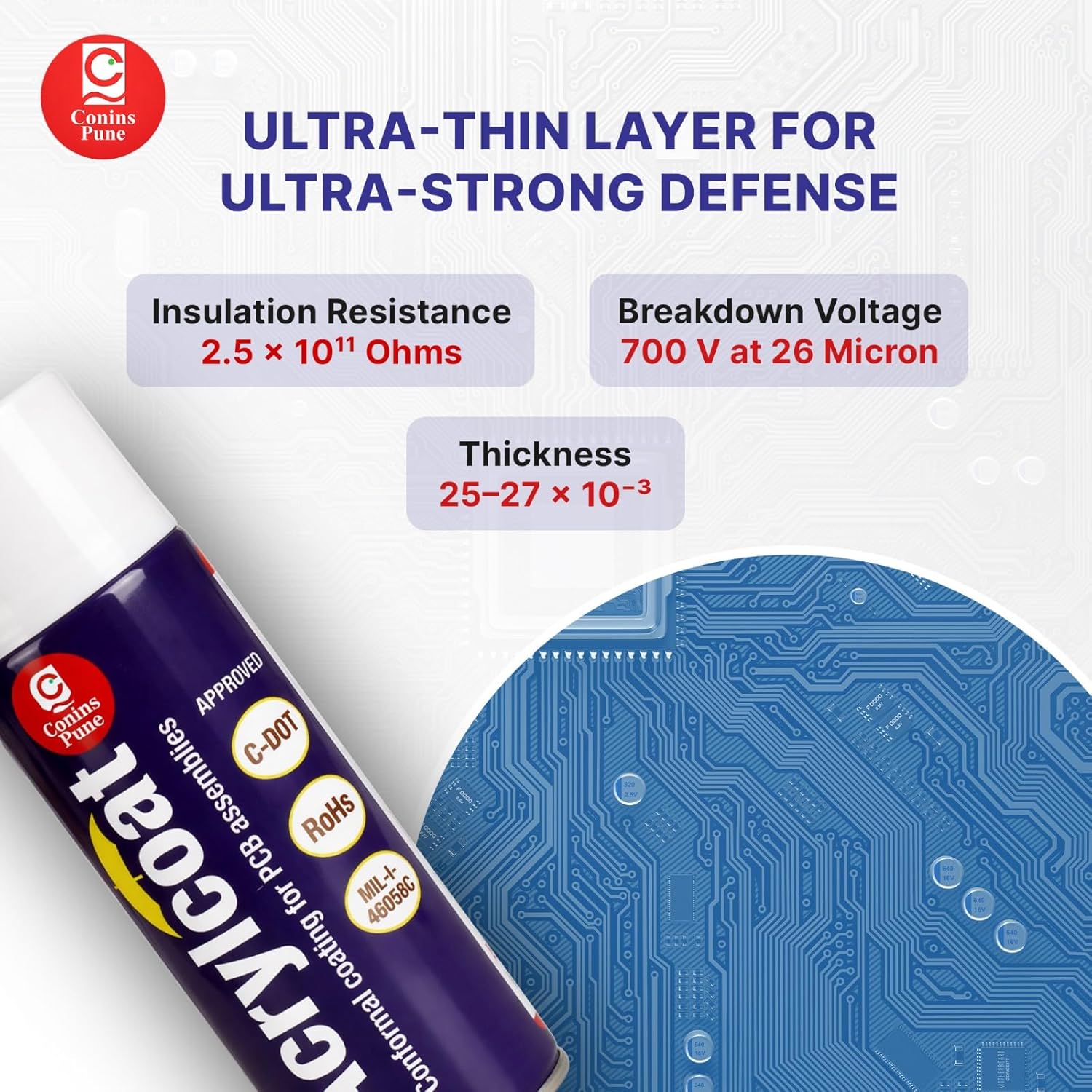 Acrylcoat AR-30 Conformal Coating 500ml (PCB Protective Coating, Solderable Acrylic Coating) image 4