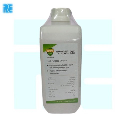 CORORID Pure ISO Propyl Alcohol (99%) 500 ML Plastic Bottle image 1