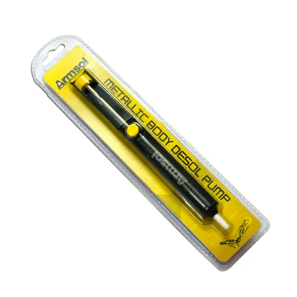 Armsol Metallic Body Desoldering Pump High Vacuum Solder Sucker Tool (PCB Solder Removal Pump) image 3