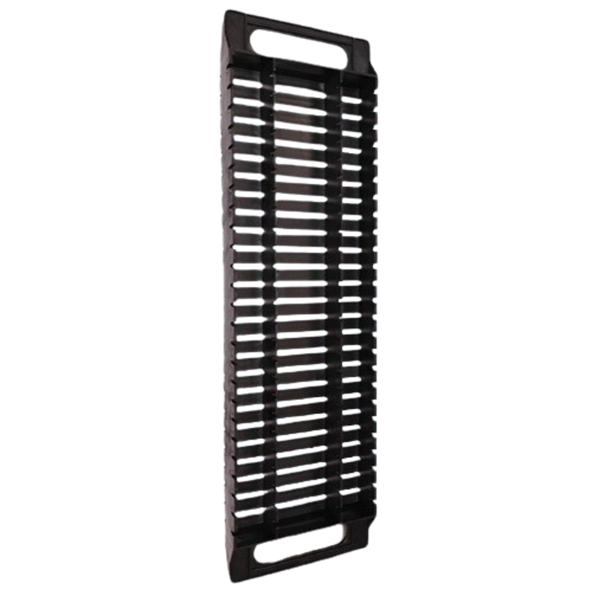 Anti Static Plastic ESD PCB Tray Type I 25 Slot for PCB Stacking Black 470 x 140 x 35mm (ESD Safe PCB Storage Tray) image 1