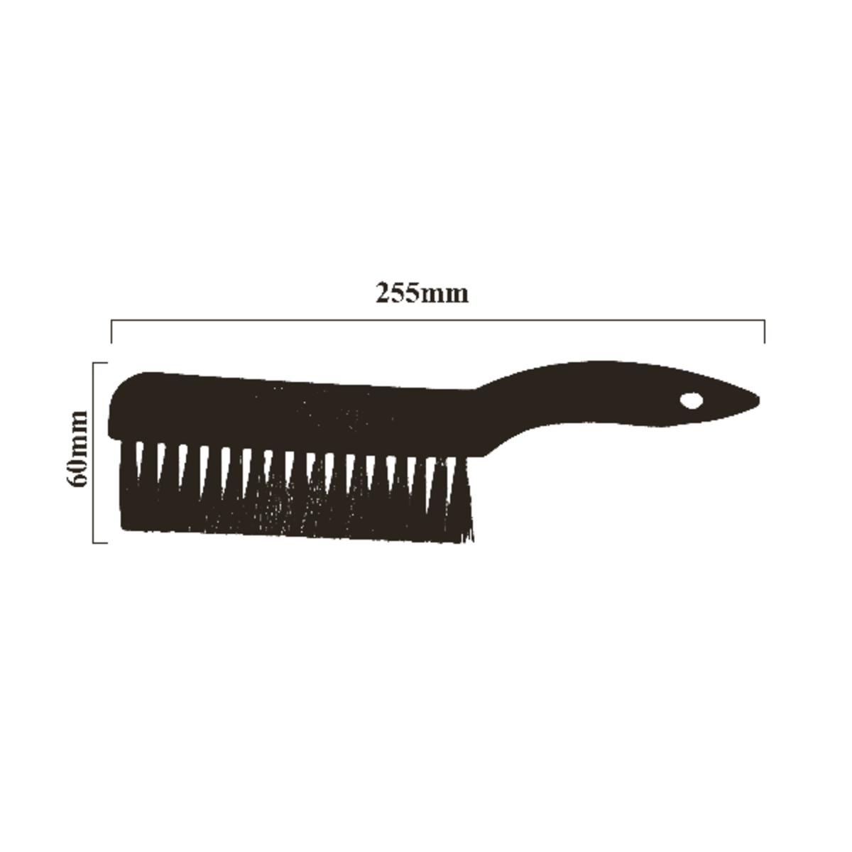 ESD Brush with Medium Bristles 225mm Plastic Ergonomic Handle (Antistatic Cleaning Brush) image 1