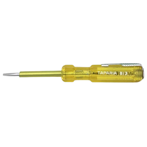Taparia Line Tester 813 Yellow (Neon Bulb Electrical Voltage Tester Screwdriver) image 1