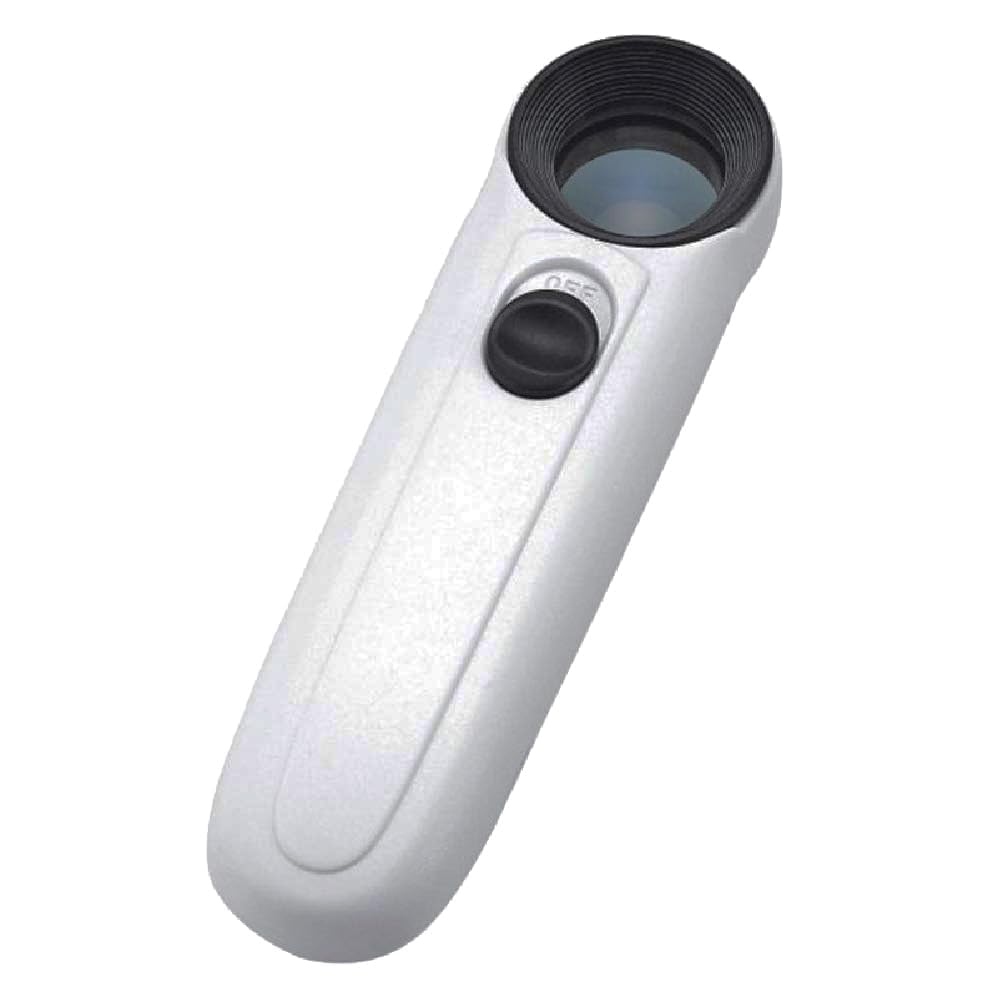 MG6B-1B 40 x 12mm Handheld Magnifier with Light (LED Illuminated Magnifying Glass) image 1