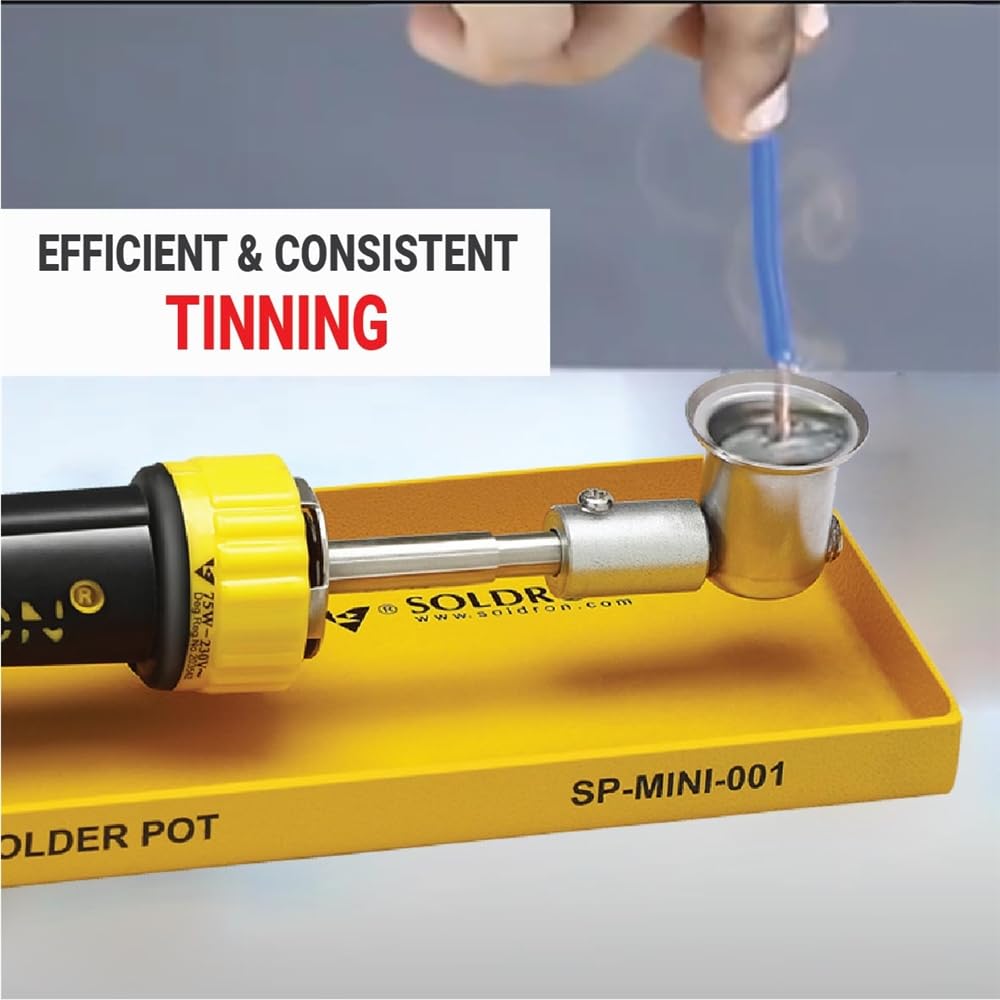 SOLDRON SP-MINI-001 230V 75W Mini Solder Pot (Compact Soldering Bath) image 4