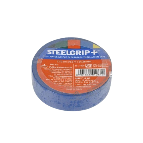 Steelgrip Blue Insulation Electrical Tape for Wire Insulation and Cable Identification (Blue Electrical Tape) image 1