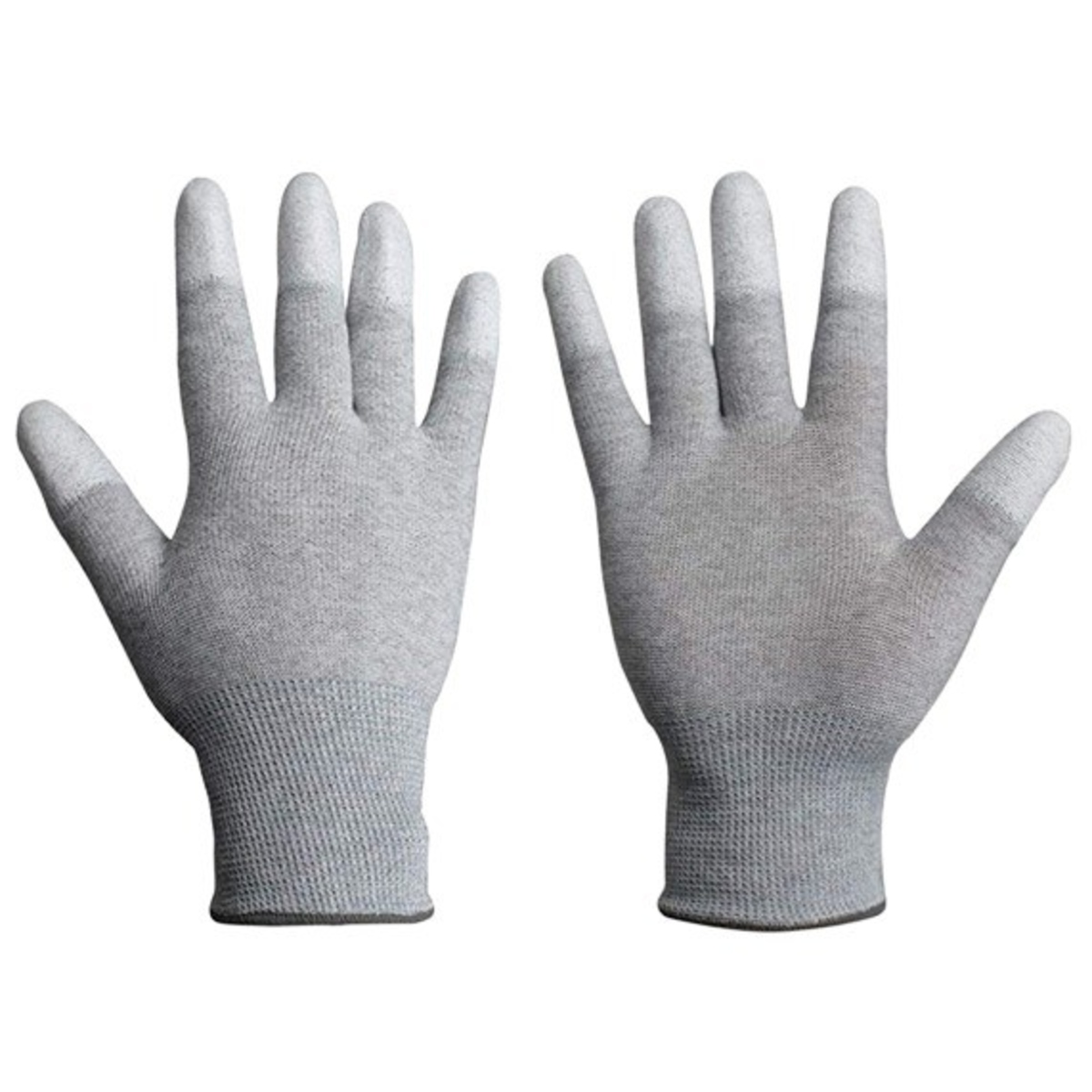 Anti Static Anti Skid Electronic Working Gloves Pair with PU Coated Fingertip (ESD Protective Gloves) image 1