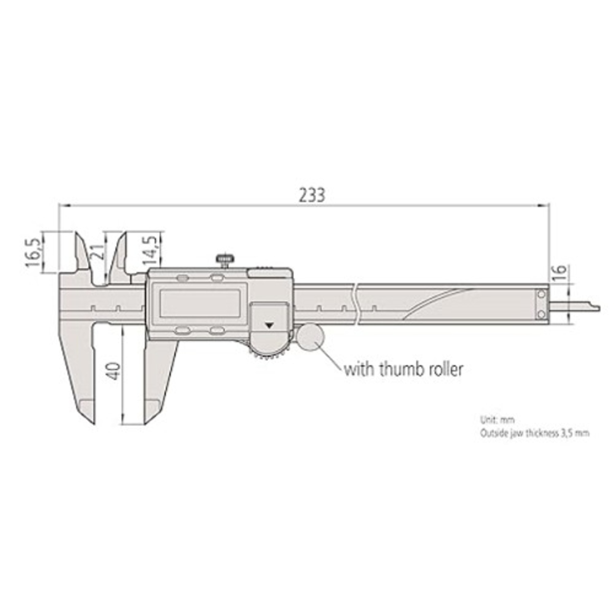 Mitutoyo 500-196-30 Digital Caliper 0-6 Inch 0-150mm (0.0005 Inch Resolution) image 4