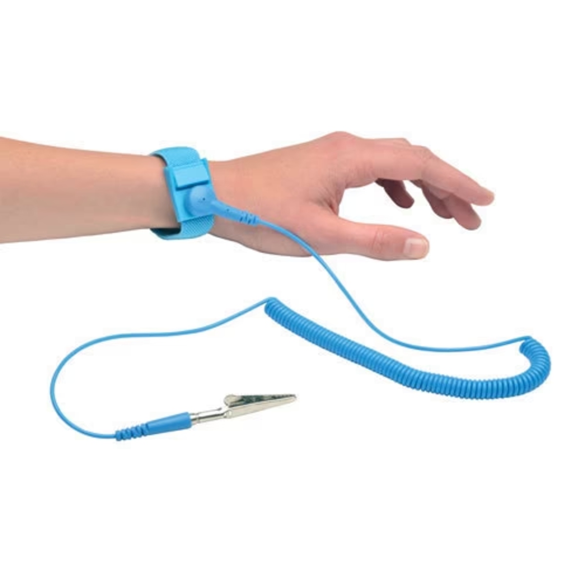 Anti Static ESD Wrist Strap Elastic Band with Clip (Adjustable ESD Grounding Wrist Strap) image 3