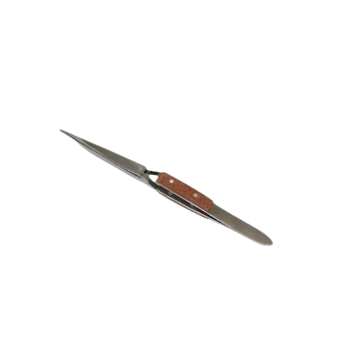 Fiber Grip Stainless Steel Cross Action Straight Tweezer 6 Inch for Precision Handling (Straight Tip Tweezer) image 1