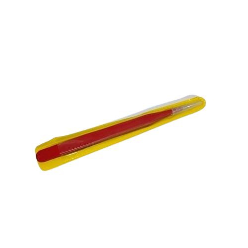 Pointed Stainless Steel Red Tweezer No. 9, 5.5 Inch for Precision Handling (Straight Tip Tweezer) image 1