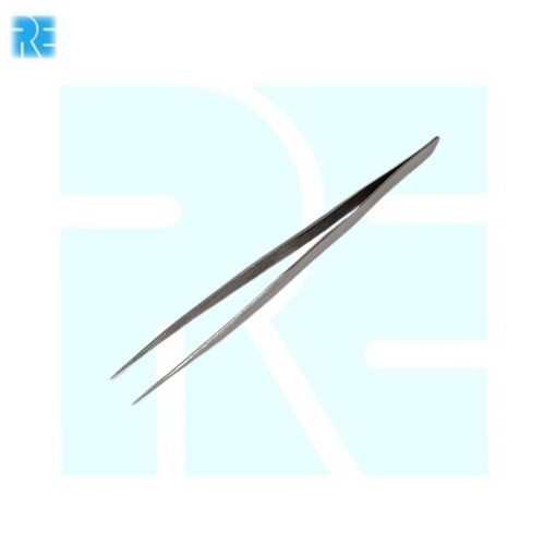 Pointed Stainless Steel 5.5 Inch Straight Tweezer No Super-9 image 1