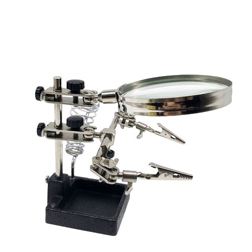 SI105 Helping Hand Magnifier with Soldering Stand image 1