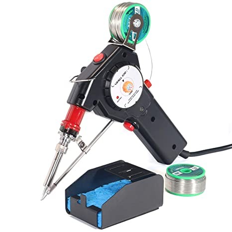 929D Auto Solder Feed Soldering Gun, Portable with Variable Precise Temp image 1