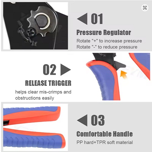 YF-05H Coaxial Cable Crimping Pliers Kit for SMA/BNC Connectors image 5