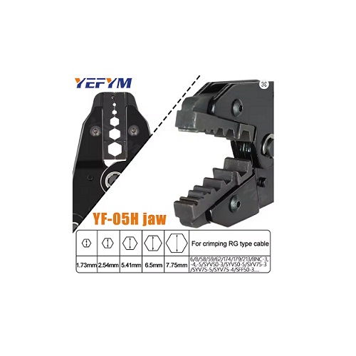 YF-05H Coaxial Cable Crimping Pliers Kit for SMA/BNC Connectors image 4