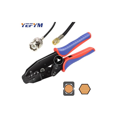 YF-05H Coaxial Cable Crimping Pliers Kit for SMA/BNC Connectors image 1