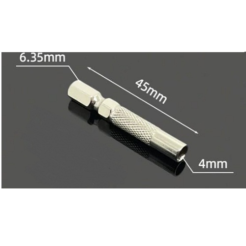 6.35mm to 4mm Magnetic Insert Bit Adapter – Electric Screwdriver Hex Socket Holder (45mm) image 3