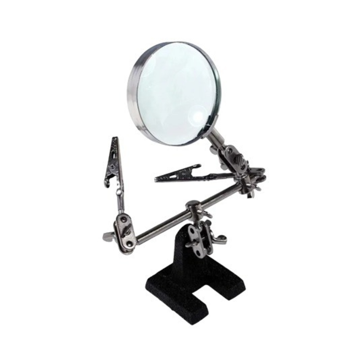 TE-805 Third Hand Tool with Magnifying Glass (Soldering Helping Hand) image 1