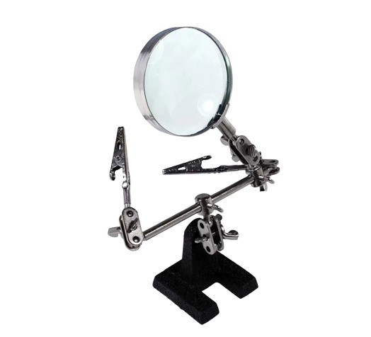 TE-805 Third Hand Tool with Magnifying Glass image 1