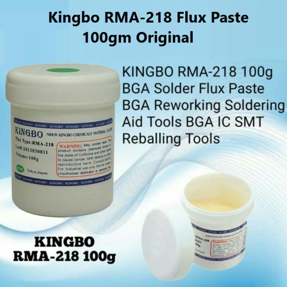 Kingbo RMA-218 Soldering and De-Soldering Flux 100g (No-Clean BGA SMD Rework Flux) image 3