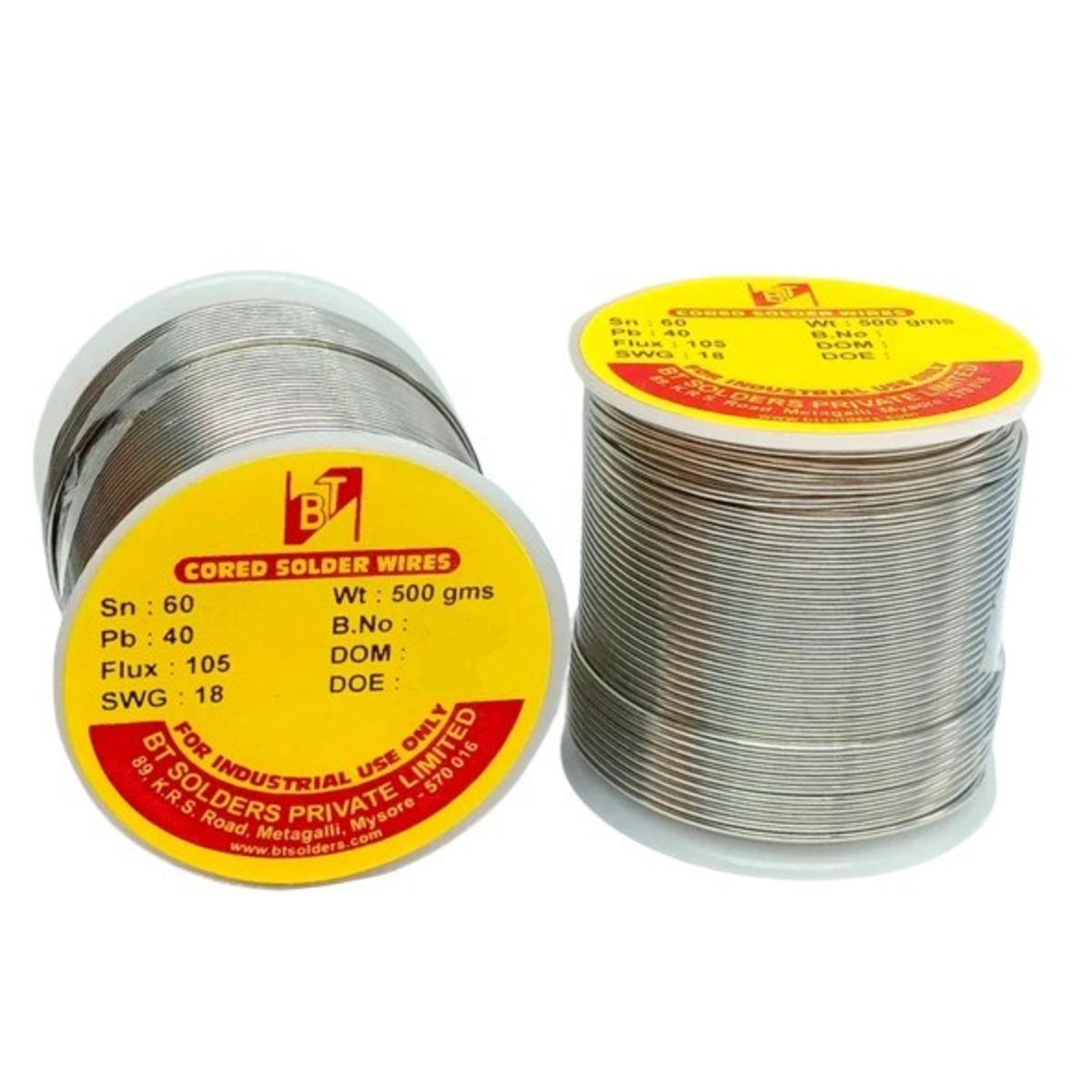 BT Tin Lead Solder Wire 18 SWG 60/40 (500g Electronics Soldering Wire) image 1