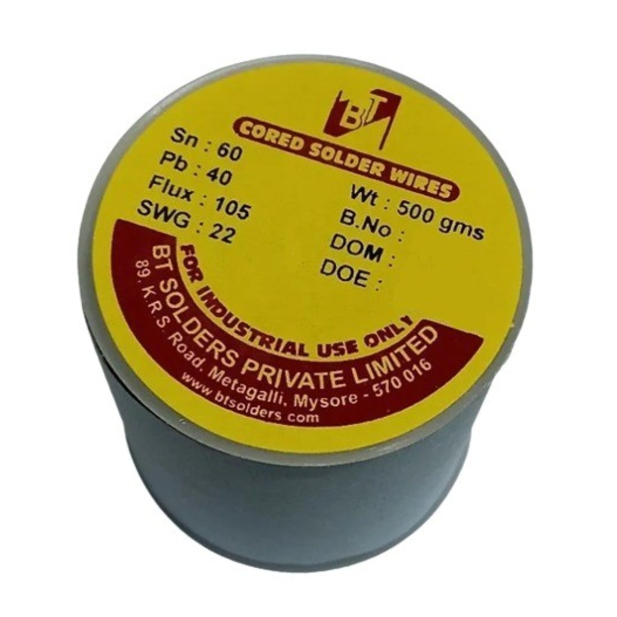 BT Tin Lead Solder Wire 22 SWG 60/40 (500g Electronics Soldering Wire) image 1
