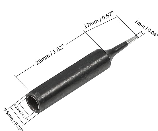 900M-T-1C Black Ceramic Coated Spade Soldering Iron Tip for Hakko 900M image 1