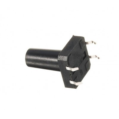 12 x 12 x 18 mm Black color tactile momentary push button switch  image 1