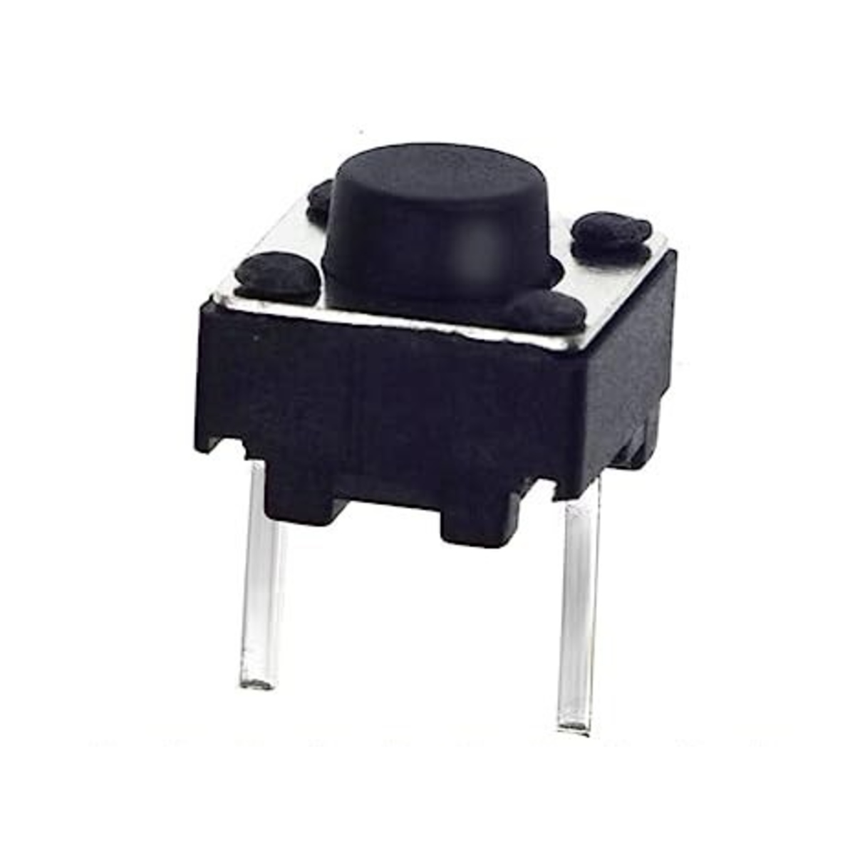 6x6x5mm Tactile Momentary Push Button Switch Black (Tact Switch) image 1