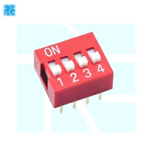 4 Way DIP 2.54mm 8 Pin Switch image 1