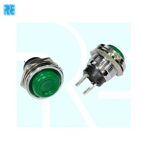 PB16 Push To On Switch Green - PIRI image 1