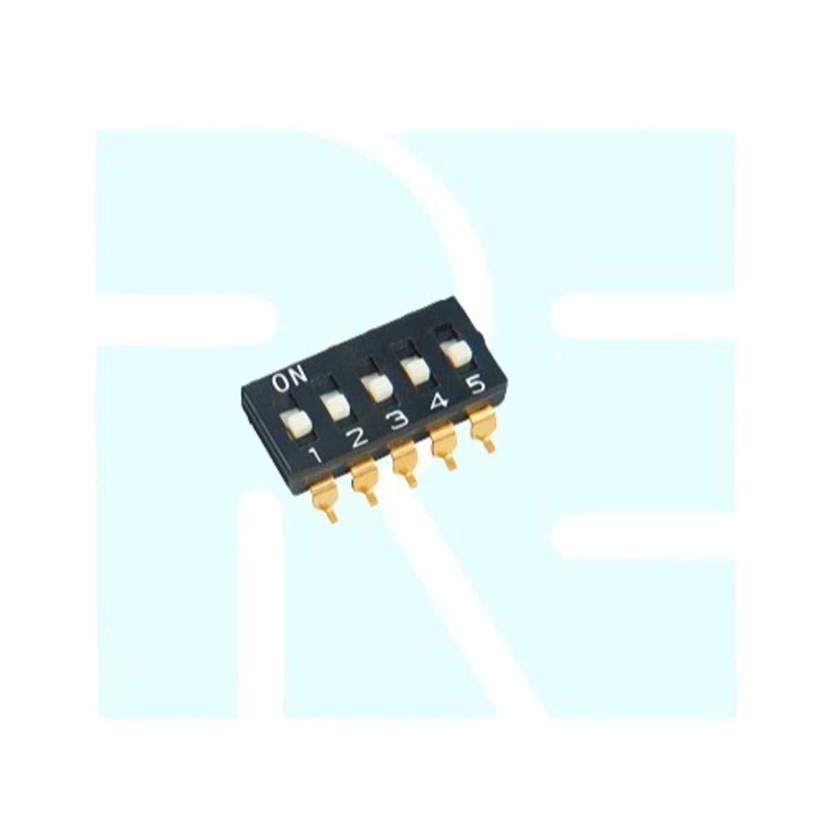 5 Way SMD DIP Switch 2.54mm 10 Pin (Surface Mount Slide Switch) image 1