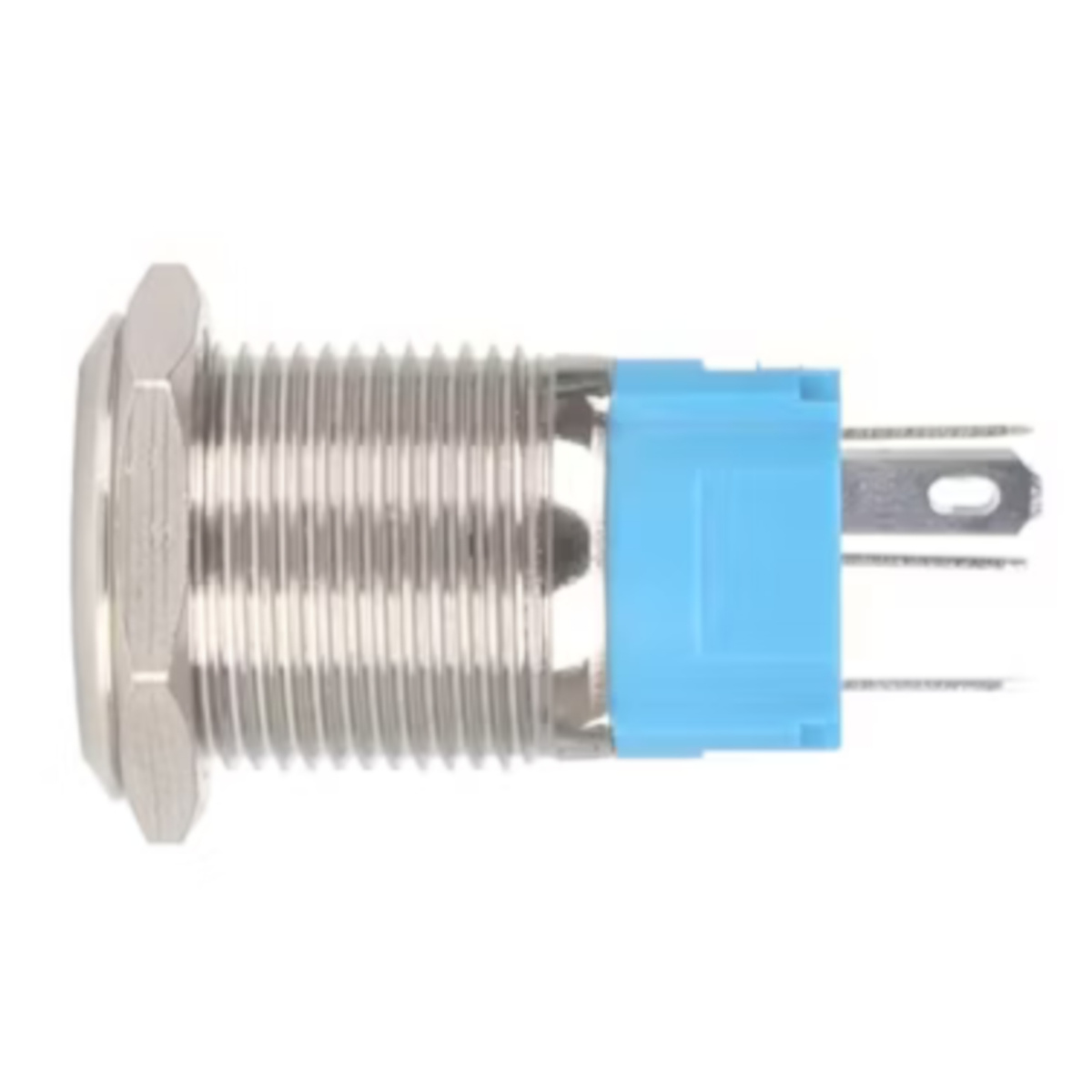 12mm Metal Push Button Switch Latching Type 12-24V Waterproof with Green LED Indicator (12mm Push Button Switch) image 4