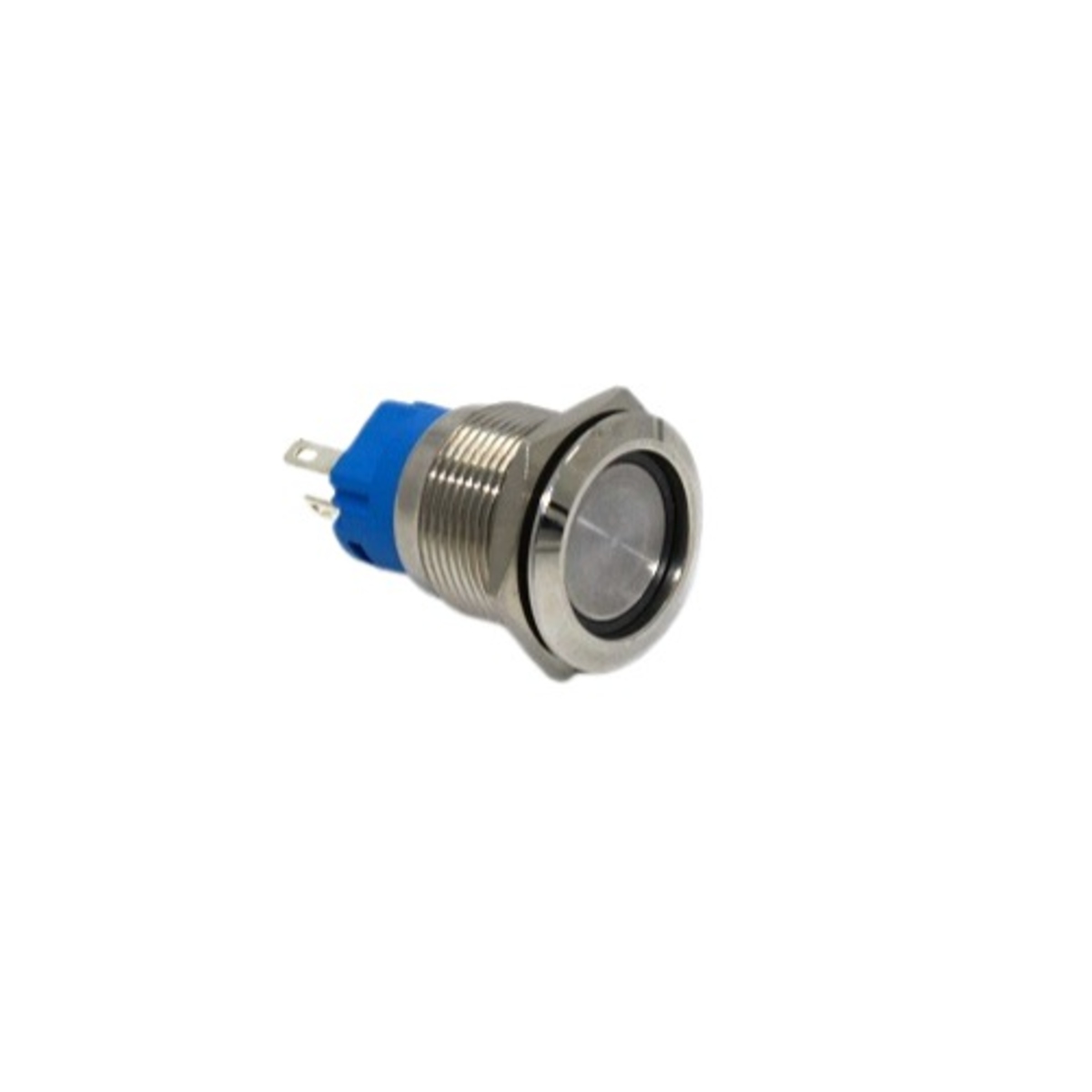 16mm Latching Metal Push Button Switch (12V to 24V White LED, Power Symbol) image 2