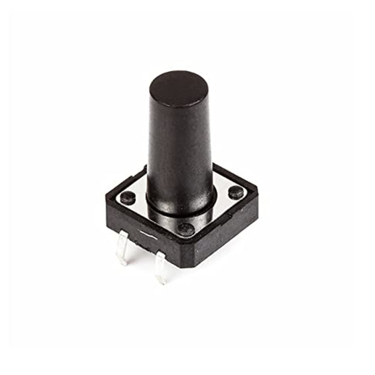 12 x 12 x 20mm 4 Pin DIP Momentary Tactile Switch Black ROHS (Push Button Tact Switch) image 1