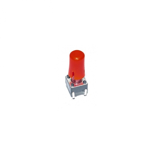 Red Round Cap for Tactile Switch Push Button (10mm Length, 8mm Round Cap) image 3