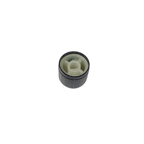 Metallic Black Knob for 6.35mm Round Shaft with Top Indicator Line (19mm Control Knob) image 3
