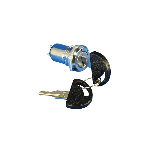 16mm 739 Key Lock Switch – Single Row Pull Type ON/OFF Maintained Switch image 1