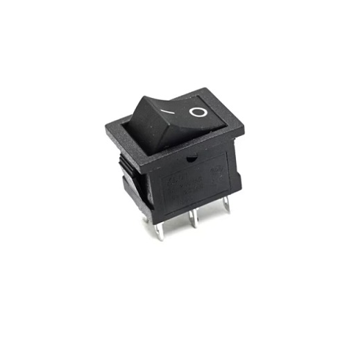 KCD1-1-202 Double Rocker Switch 6-Pin (ON-ON) – Black image 1