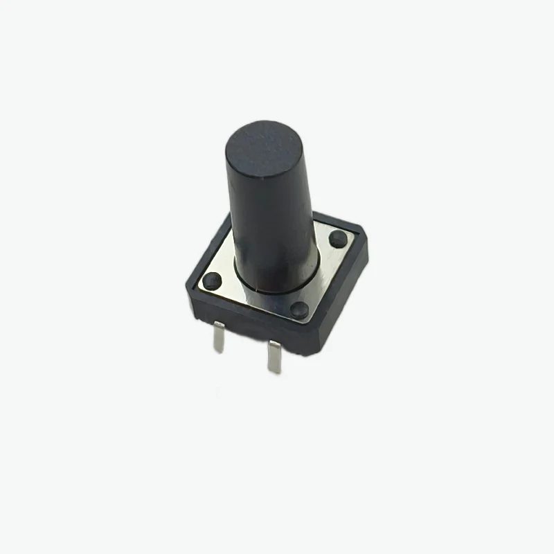 12 x 12 x 17mm Black Momentary Tactile Push Button Switch (4 Pin DIP Tact Switch) image 1