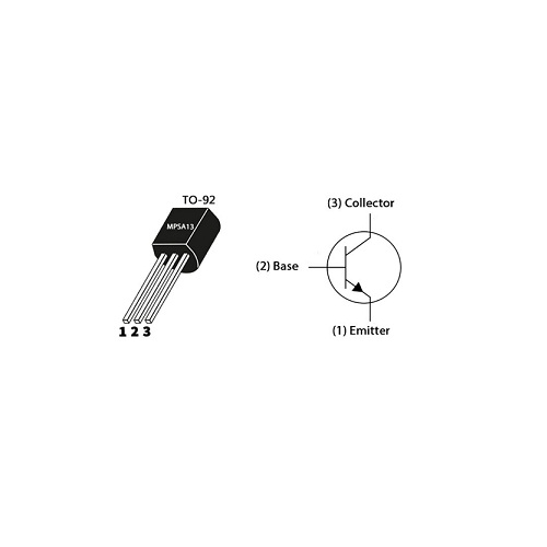 MPSA13 NPN Power Darlington Transistor (NPN Darlington Transistor) image 2