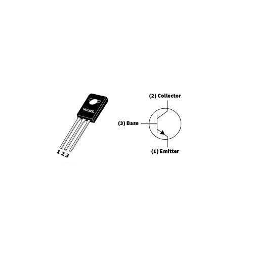 MJE800 NPN Darlington Transistor TO-126 (High Gain Power Transistor) image 3