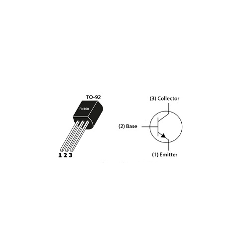 PN100N NPN General Purpose Transistor (General Purpose Switching Transistor) image 2