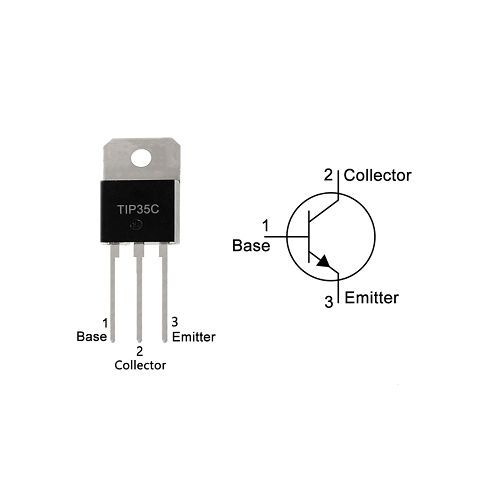 TIP35C NPN Power Amplifier Transistor 100V 25A TO-247-3 (125W High Power BJT) image 3